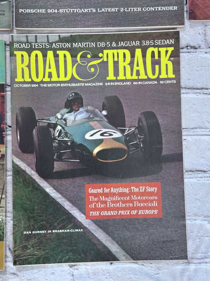 Road & Track Magazine 1964 [Lot of 9 Issues]