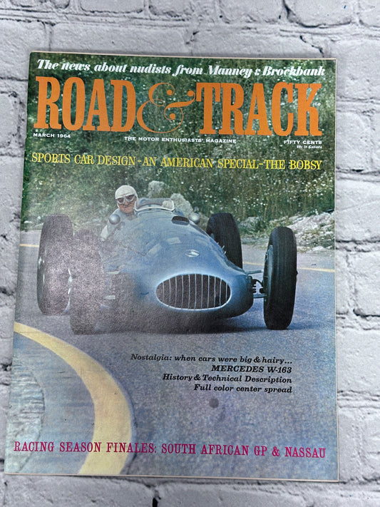 Road & Track Magazine March 1964