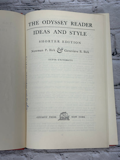 The Odyssey Reader: Ideas and Style By Birk & Birk [Shorter Edition · 1969]