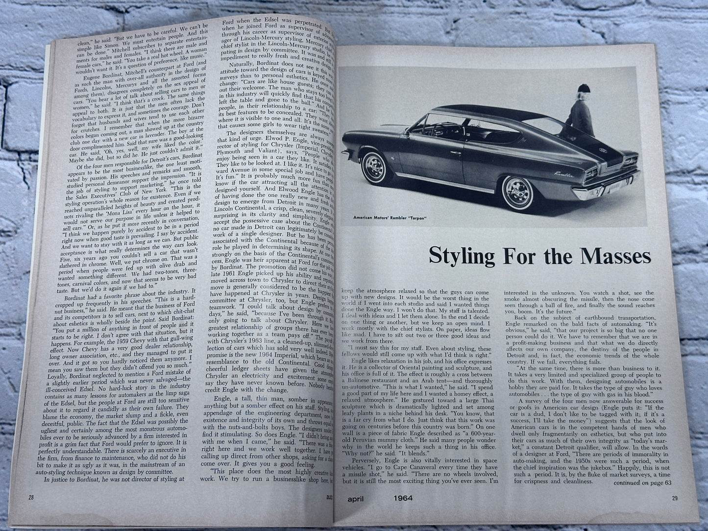 Auto and Motor Sport Illustrated April 1964