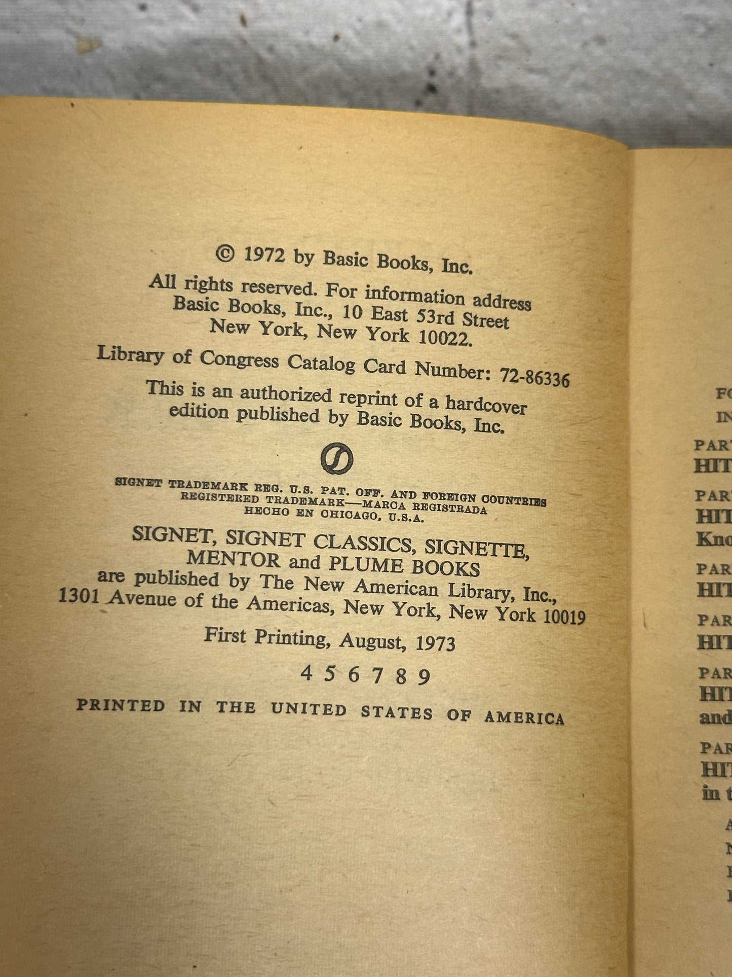 The Mind of Adolf Hitler: The Secret Wartime Report by Walter Langer [1973 · Signet Classics]