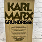 Karl Marx Grundrisse Foundations of Critique of Political Economy 1st Vintage Ed