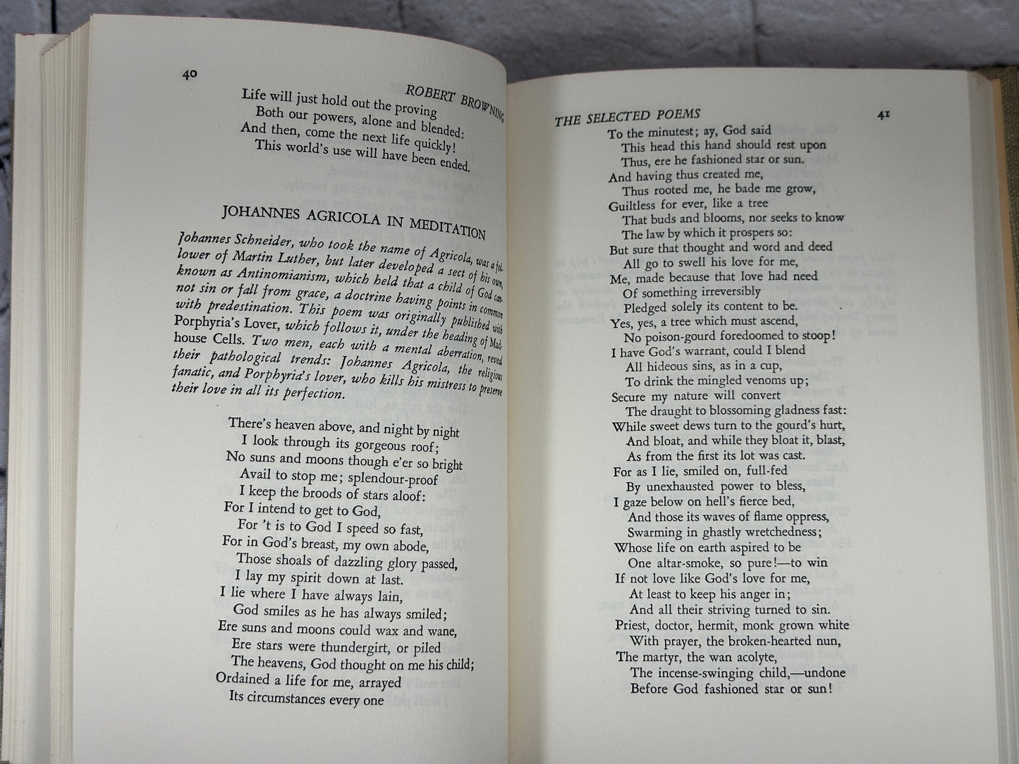 The Selected Poems Of Robert Browning [Classics Club · 1942]