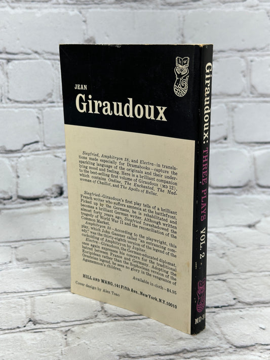 Three Plays by Jean Giraudoux (Siegfried, Aphitryon 38 & Electra) [Vol 2 · 1969]