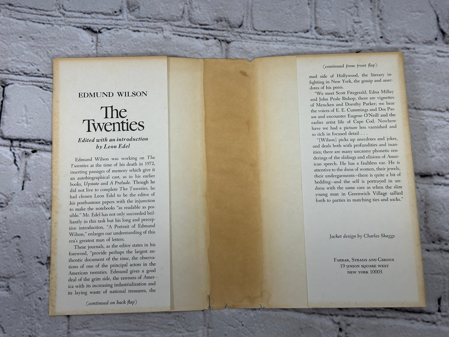 The Twenties by Edmund Wilson [1975]