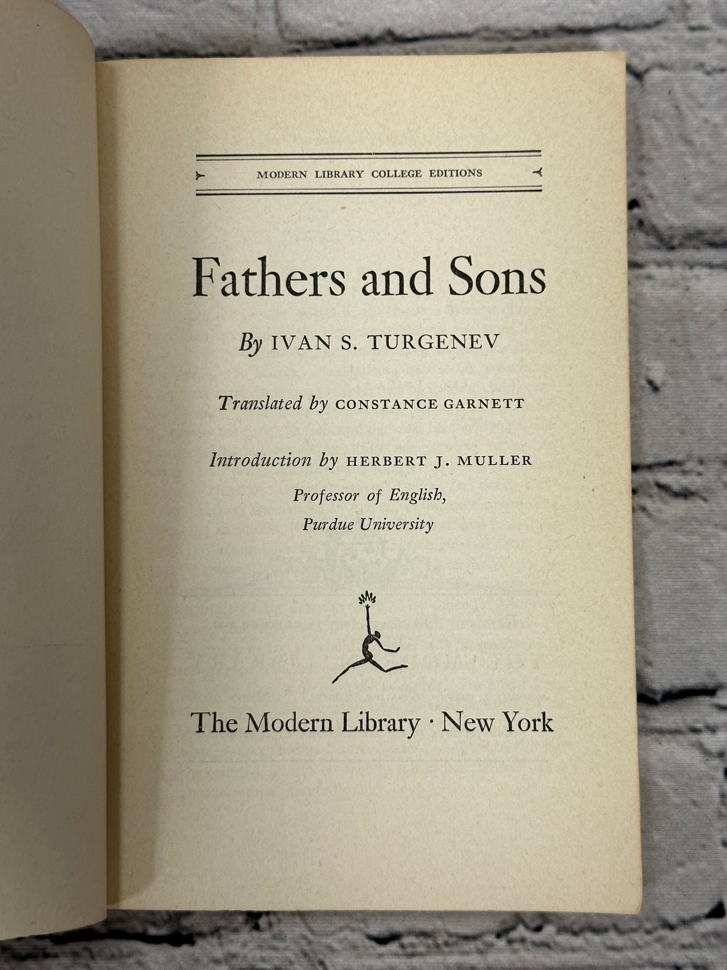 Fathers and Sons by Ivan Turgenev [1950 · Modern Library]