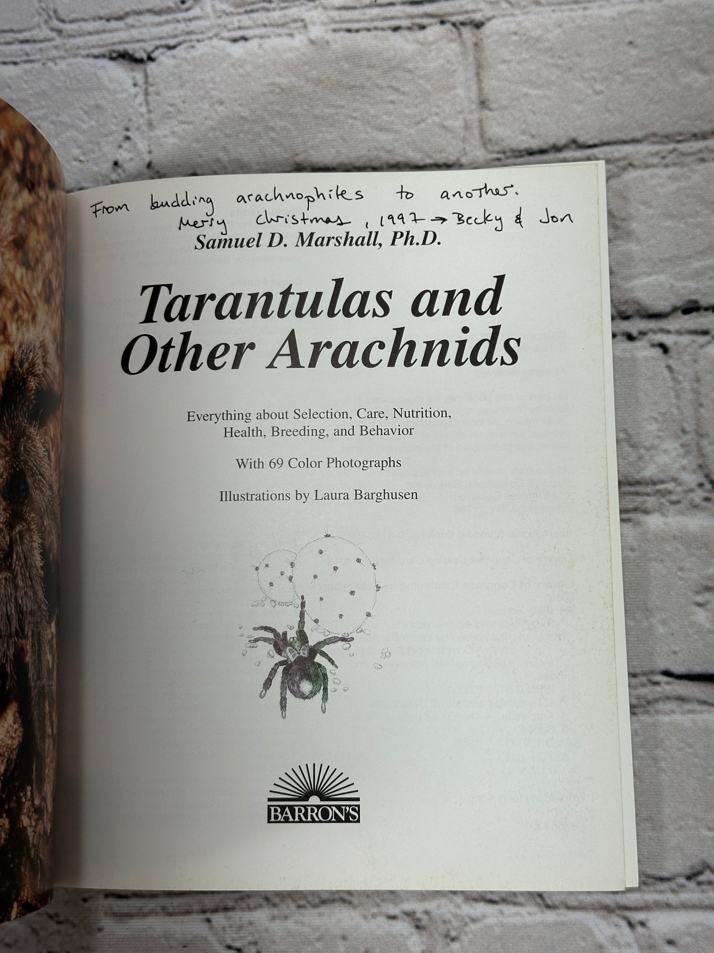 Tarantulas and Other Arachnids: Barron's Complete Pet Owner's Manual [1996]