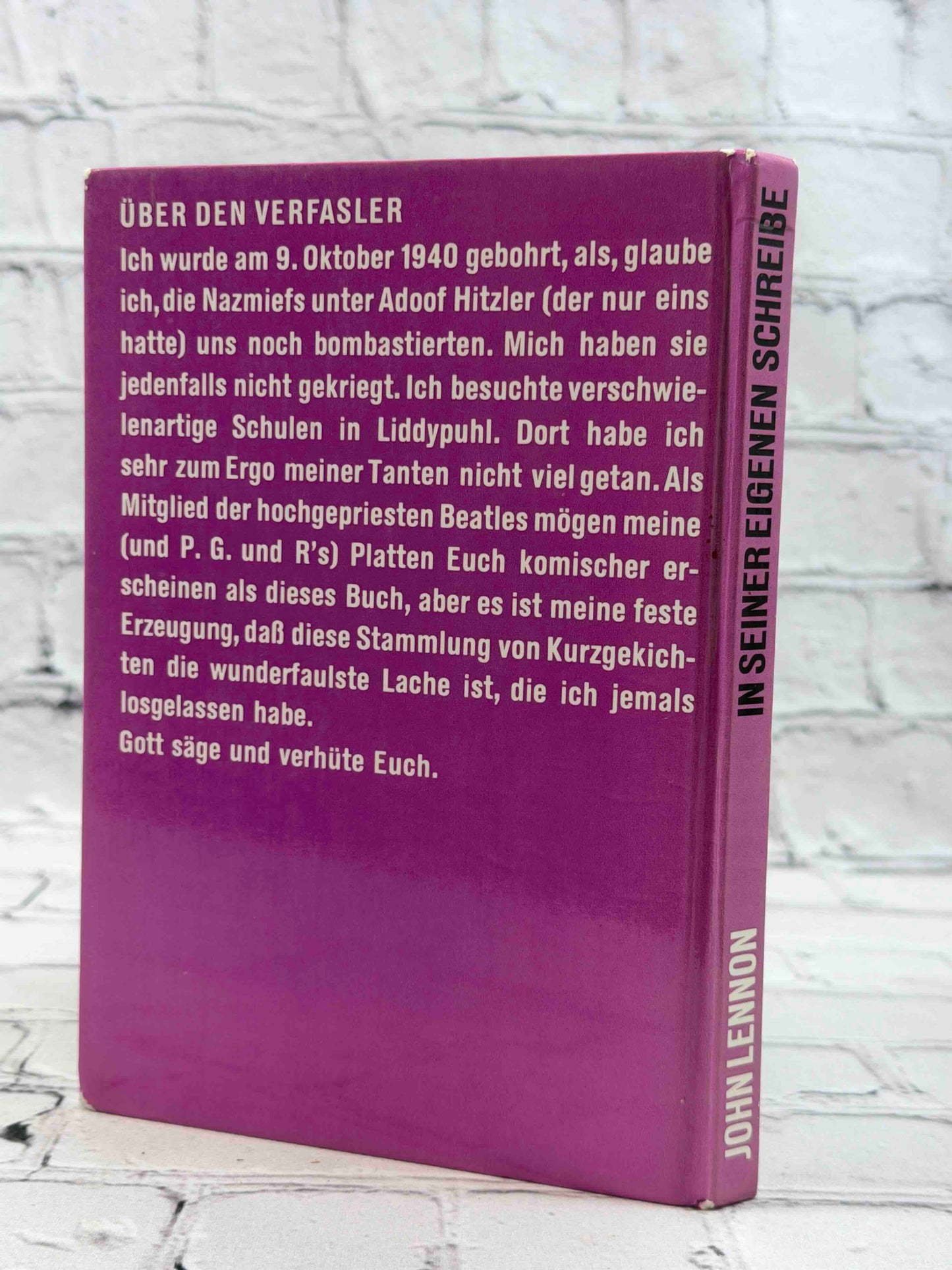 In seiner eigenen Schreibe (In His Own Write)