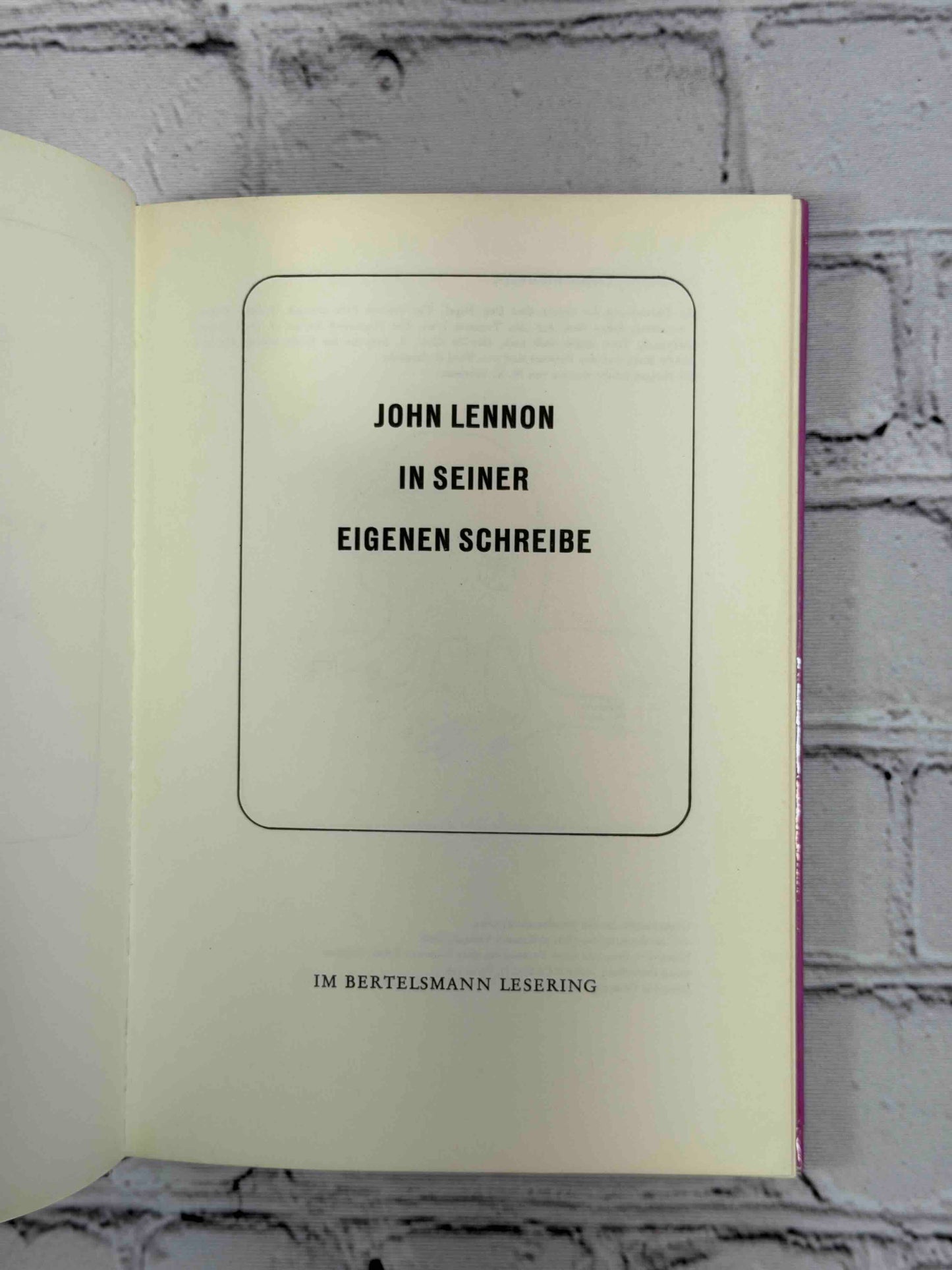 In seiner eigenen Schreibe (In His Own Write)