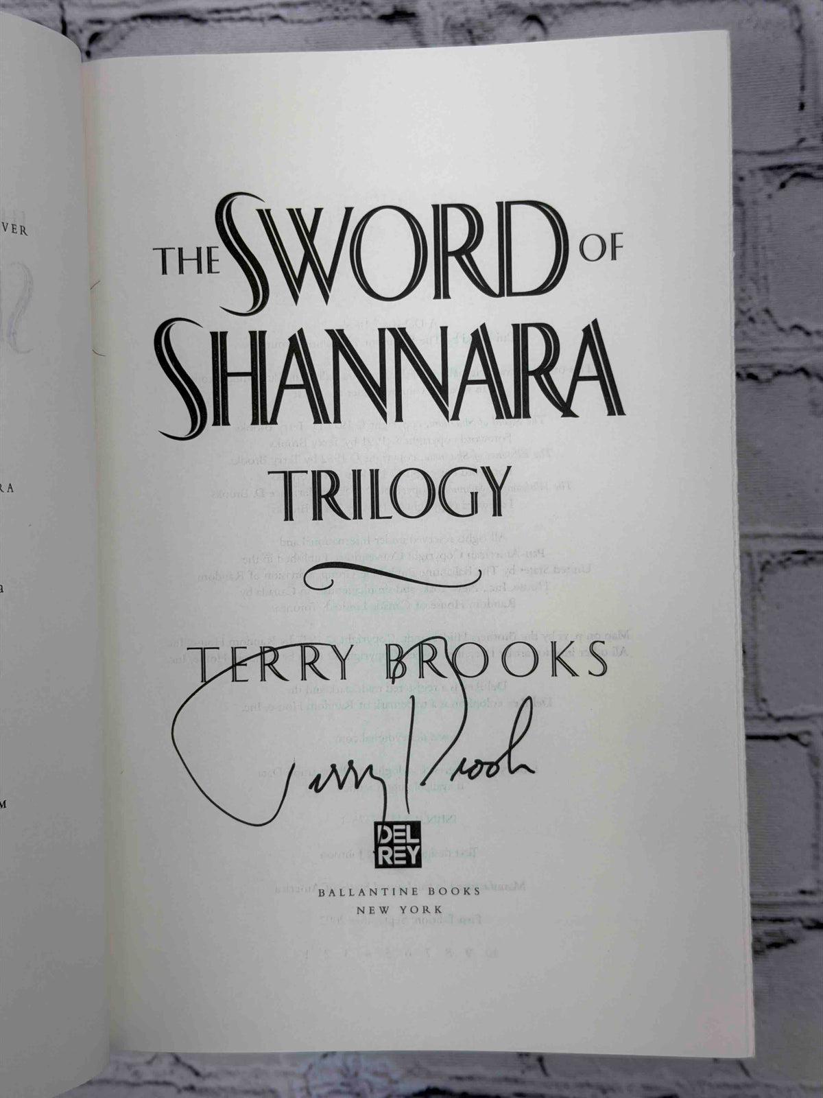 The Sword of Shannara Trilogy (SIGNED)
