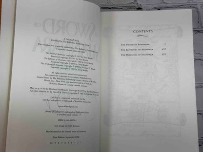 The Sword of Shannara Trilogy (SIGNED)
