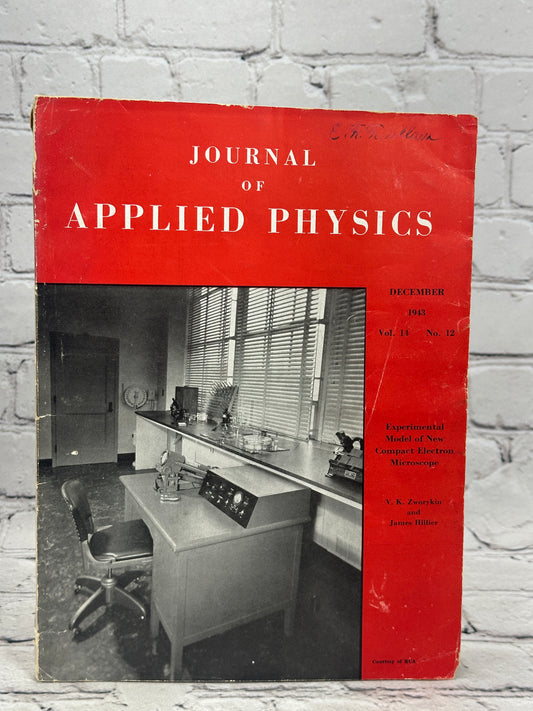 Journal of Applied Physics [Vol. 15 · No.12 · December 1943]