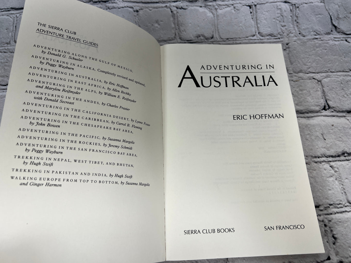 Adventuring in Australia by Eric Hoffman [1990 · 1st Printing]