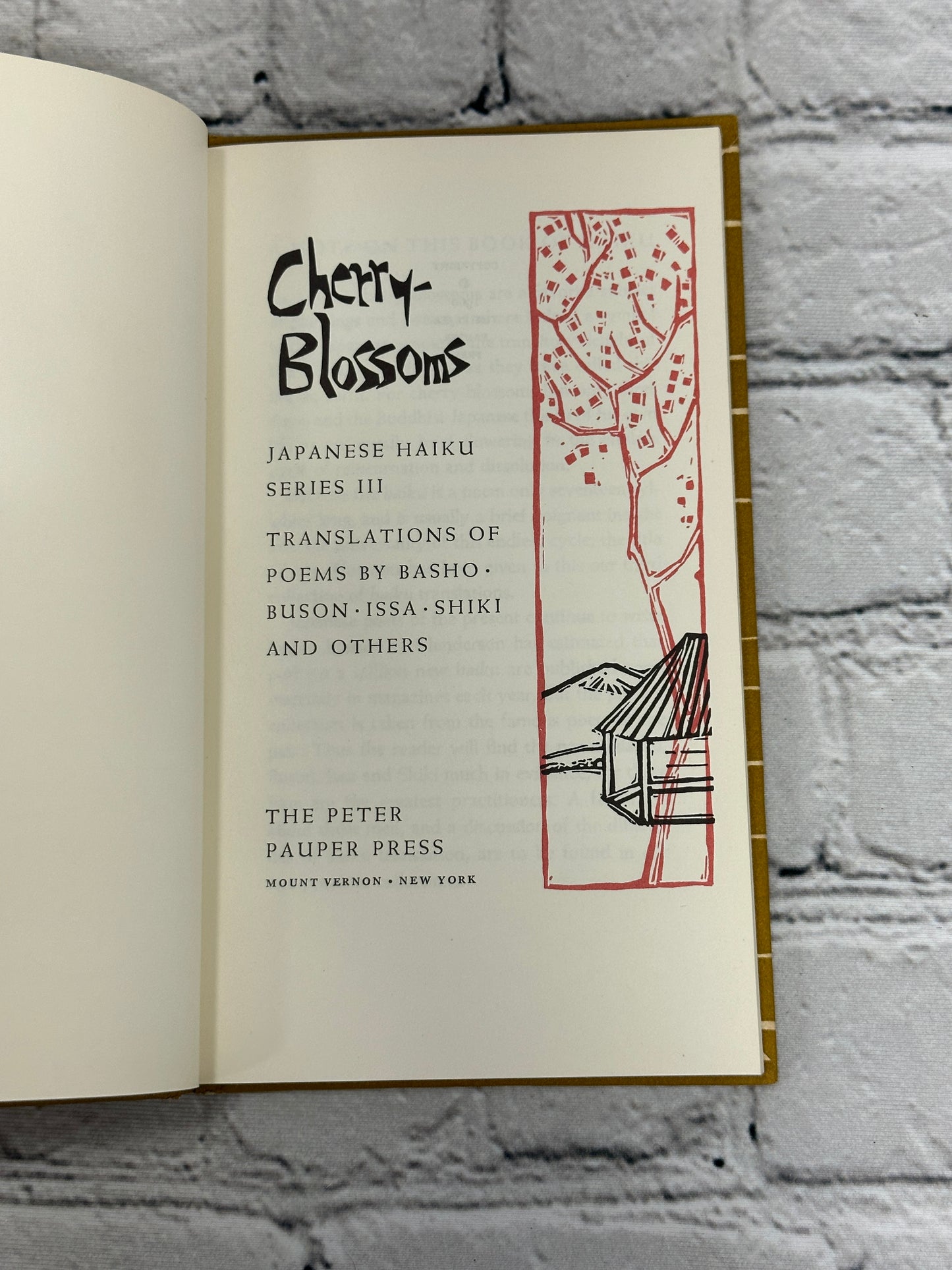 Cherry Blossoms: Japanese Haiku  Series III By Basho, Buson, Issa et.al. [1960]