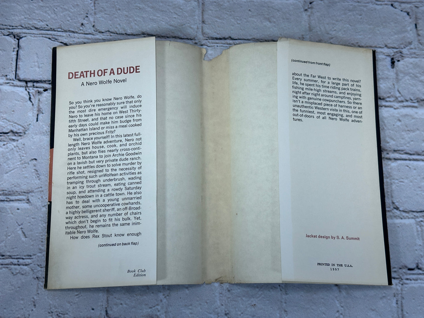 Death of a Dude: A Nero Wolfe Novel by Rex Stout [BCE · 1969]