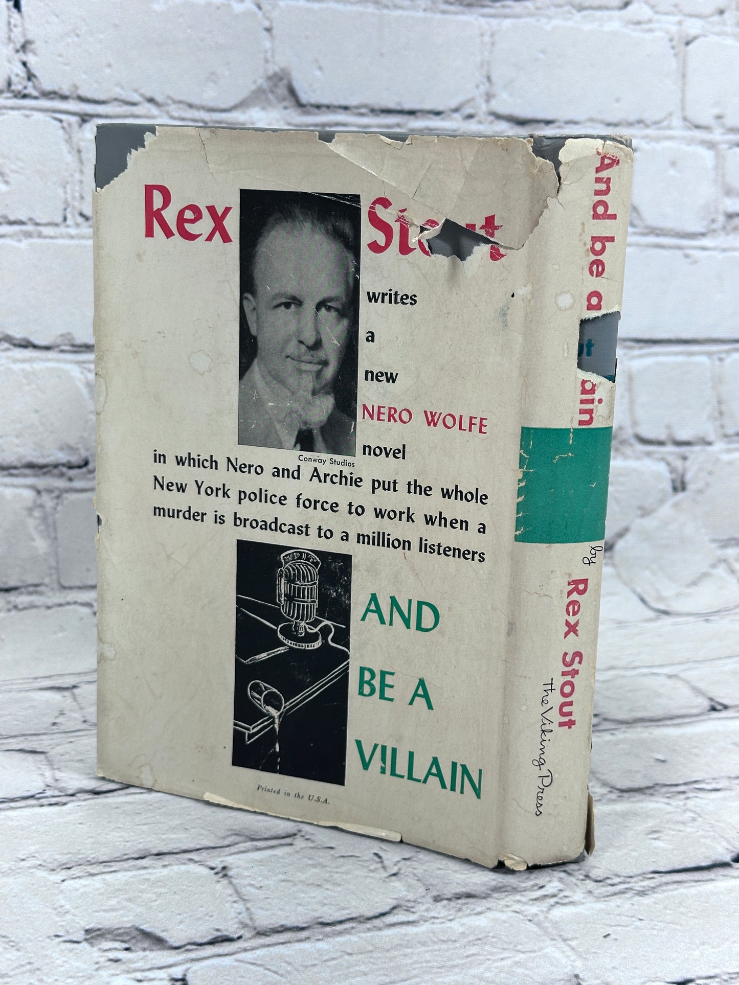 And Be a Villian: A Nero Wolfe Novel by Rex Stout [BCE · 1948]