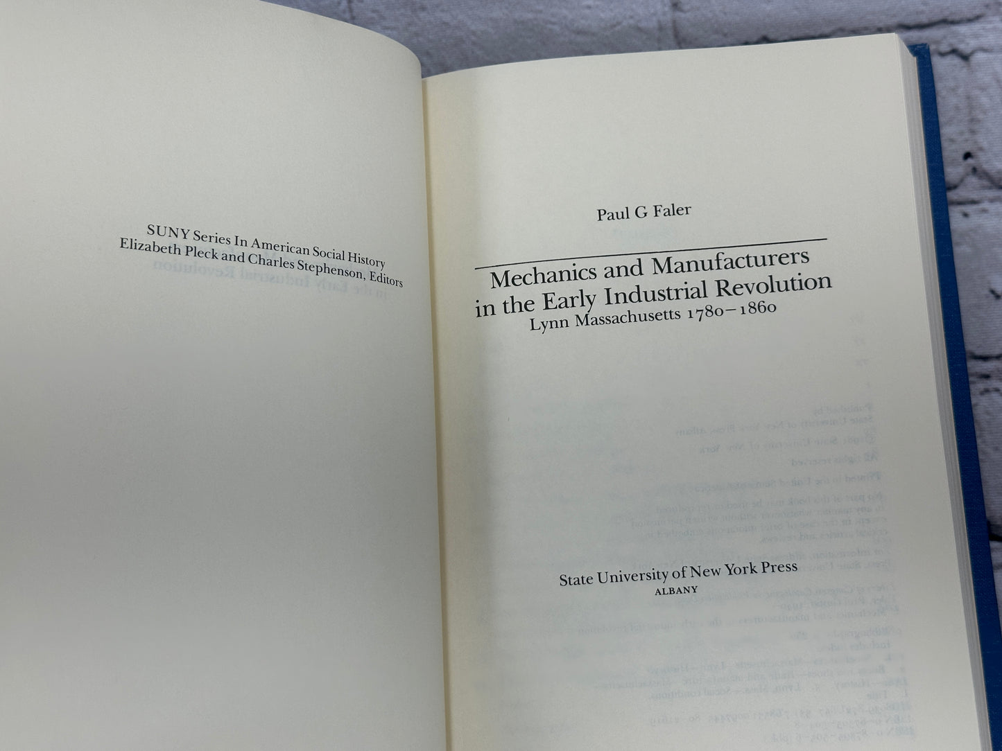 Mechanics and Manufacturers in the Early Industrial Revolution by Faler [1981]