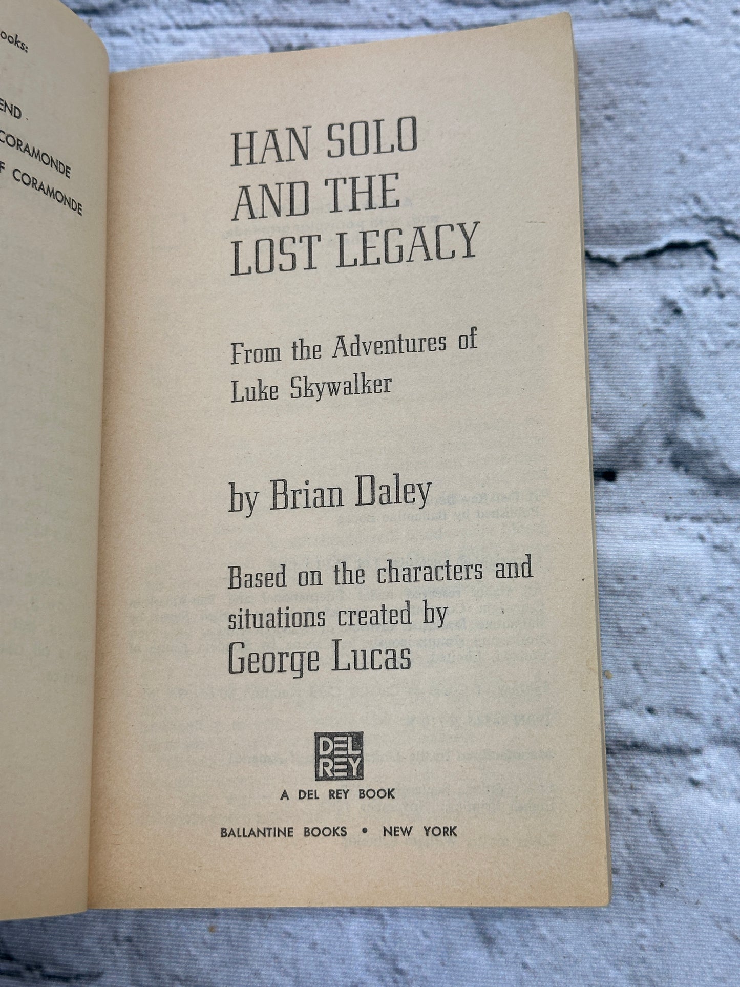 Han Solo And The Lost Legacy by Brian Daley [1982 · Eighth Printing]