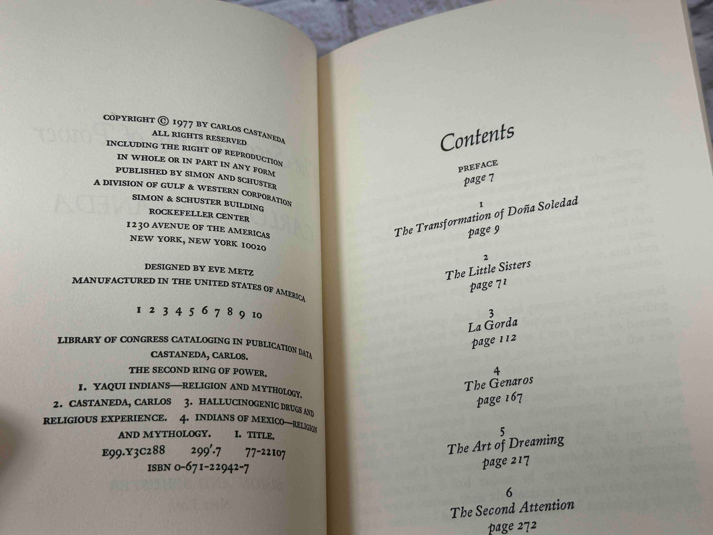 Carlos Castaneda [6 Book Lot · 1st ed. · 1st Print]