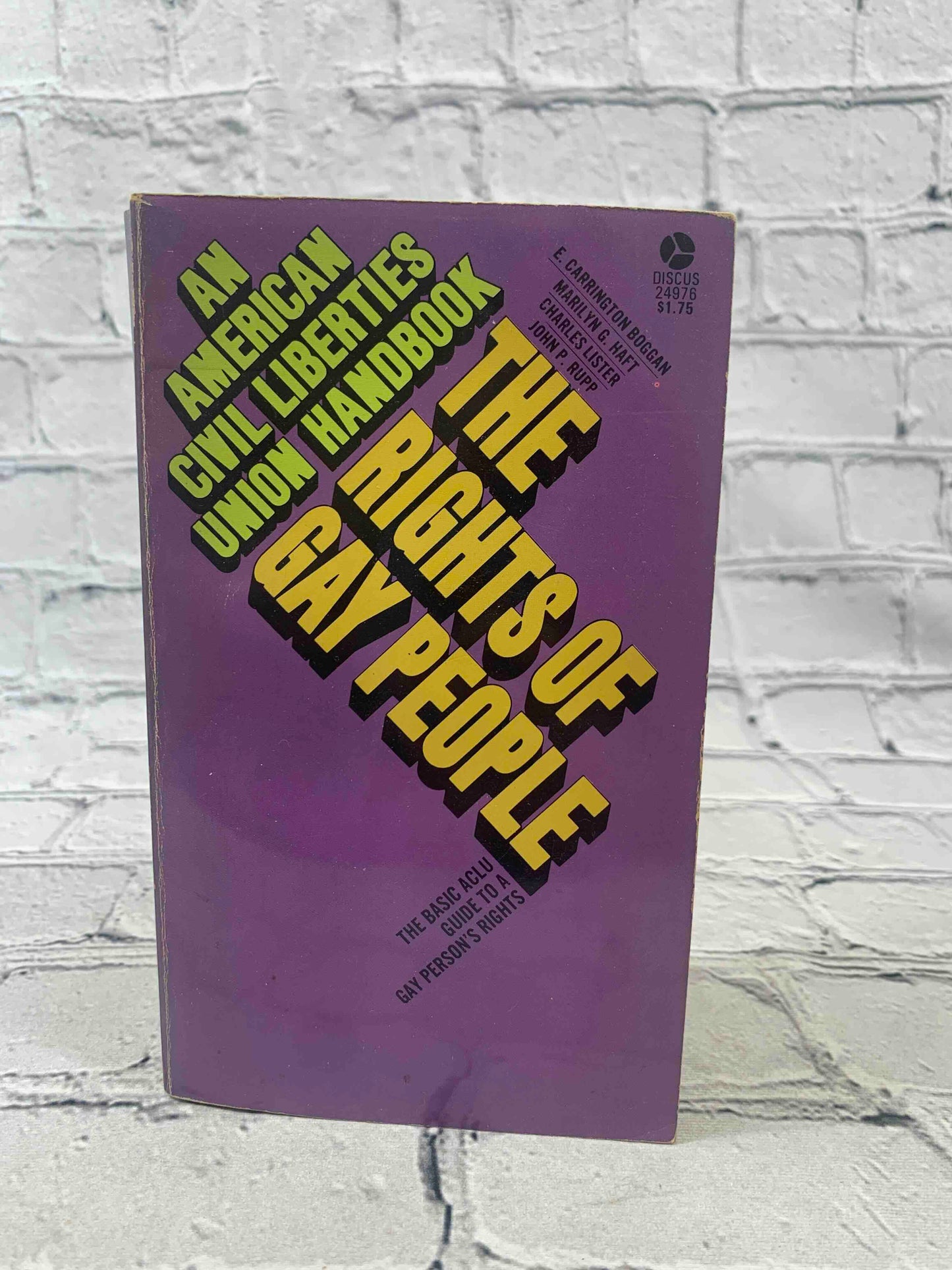 The Rights of Gay People: The Basic ACLU Guide to a Gay Person's Rights (An American Civil Liberties Union handbook)