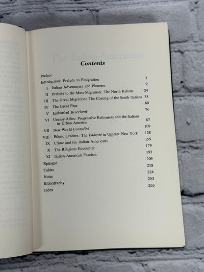 The Italian-Americans by Luciano Iorizzo and Salvatore Mondello [1971]