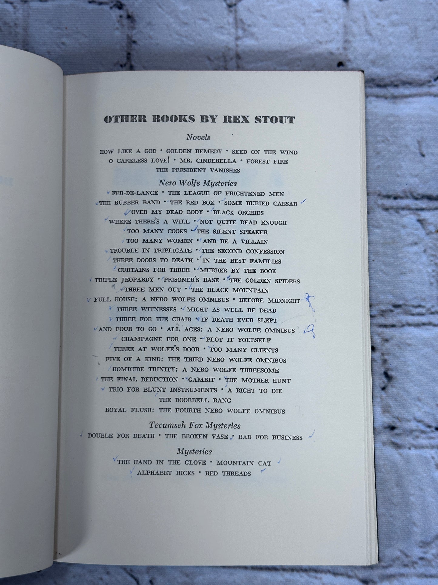 Death of a Doxy: A Nero Wolfe Novel by Rex Stout [BCE · 1962]