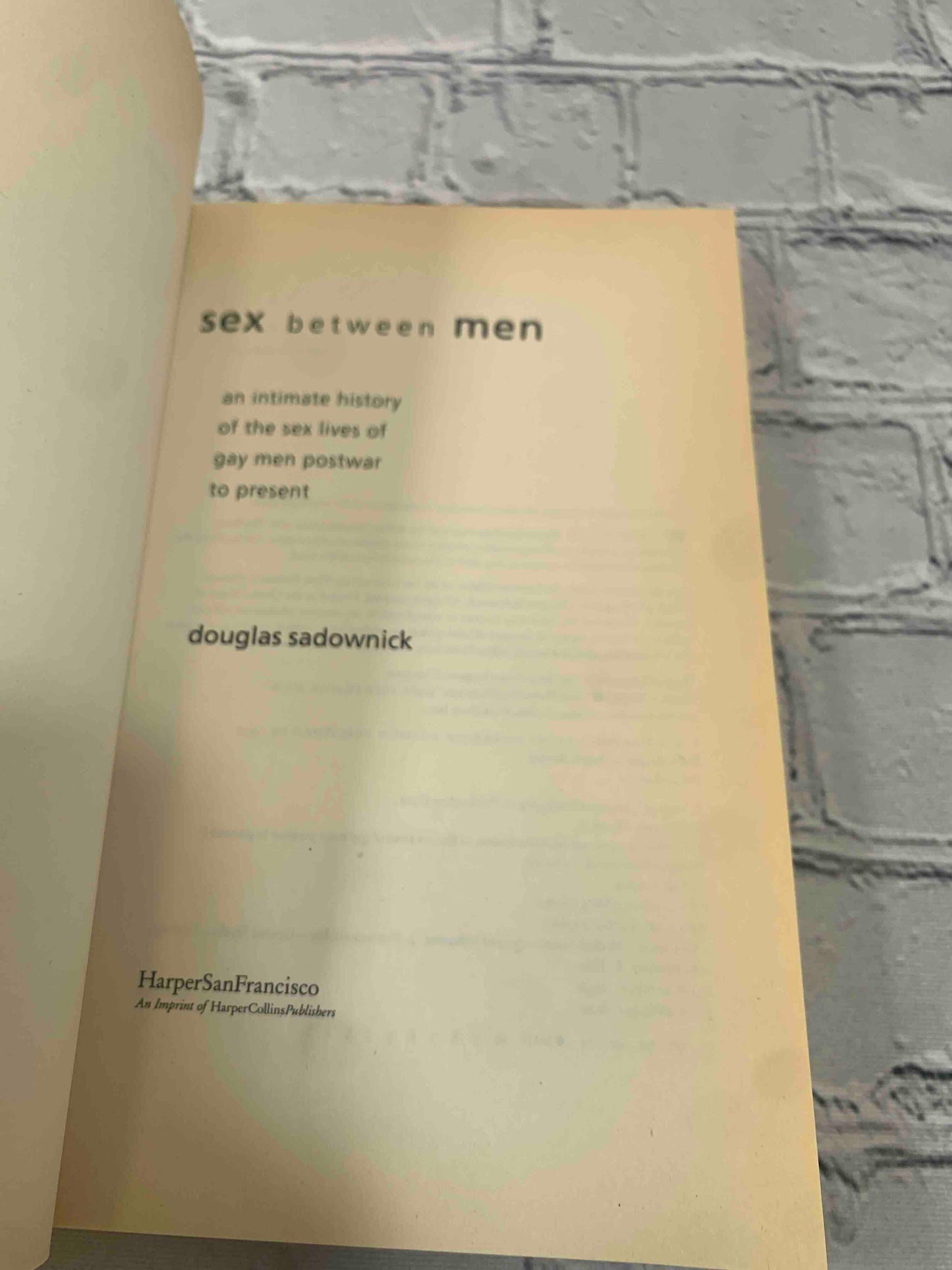 Sex Between Men: An Intimate History of the Sex Lives of Gay Men Postwar to Present
