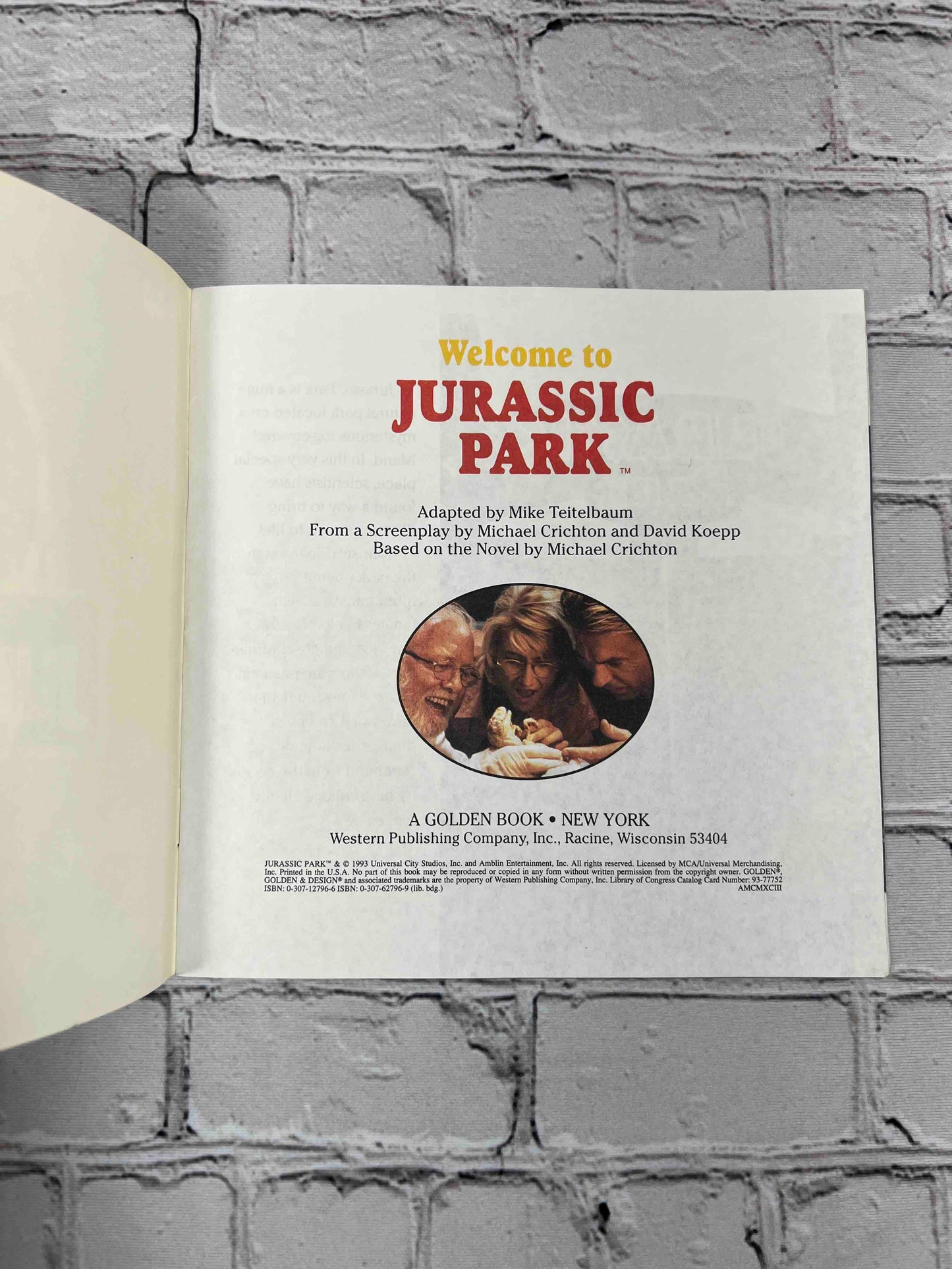 Welcome to Jurassic Park (Movie Tie in)