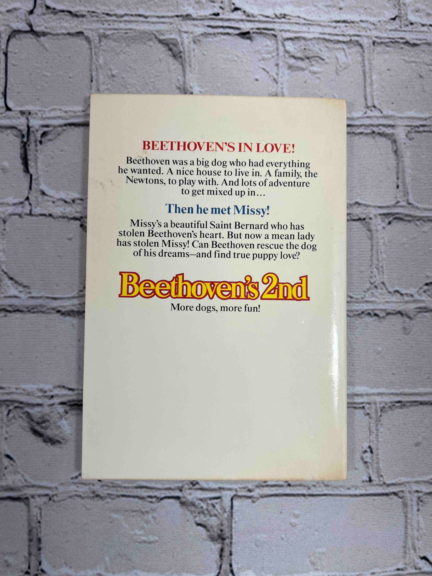 Beethoven's 2nd (Movie Tie In)