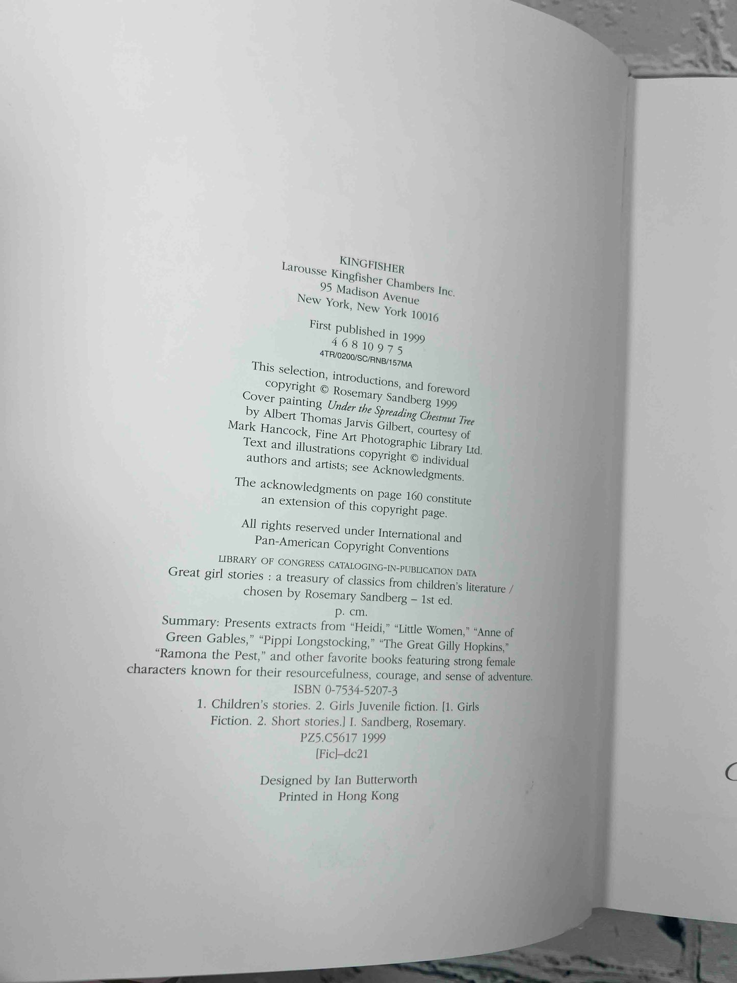 The Kingfisher Book of Great Girl Stories: A Treasury of Classics from Children's Literature