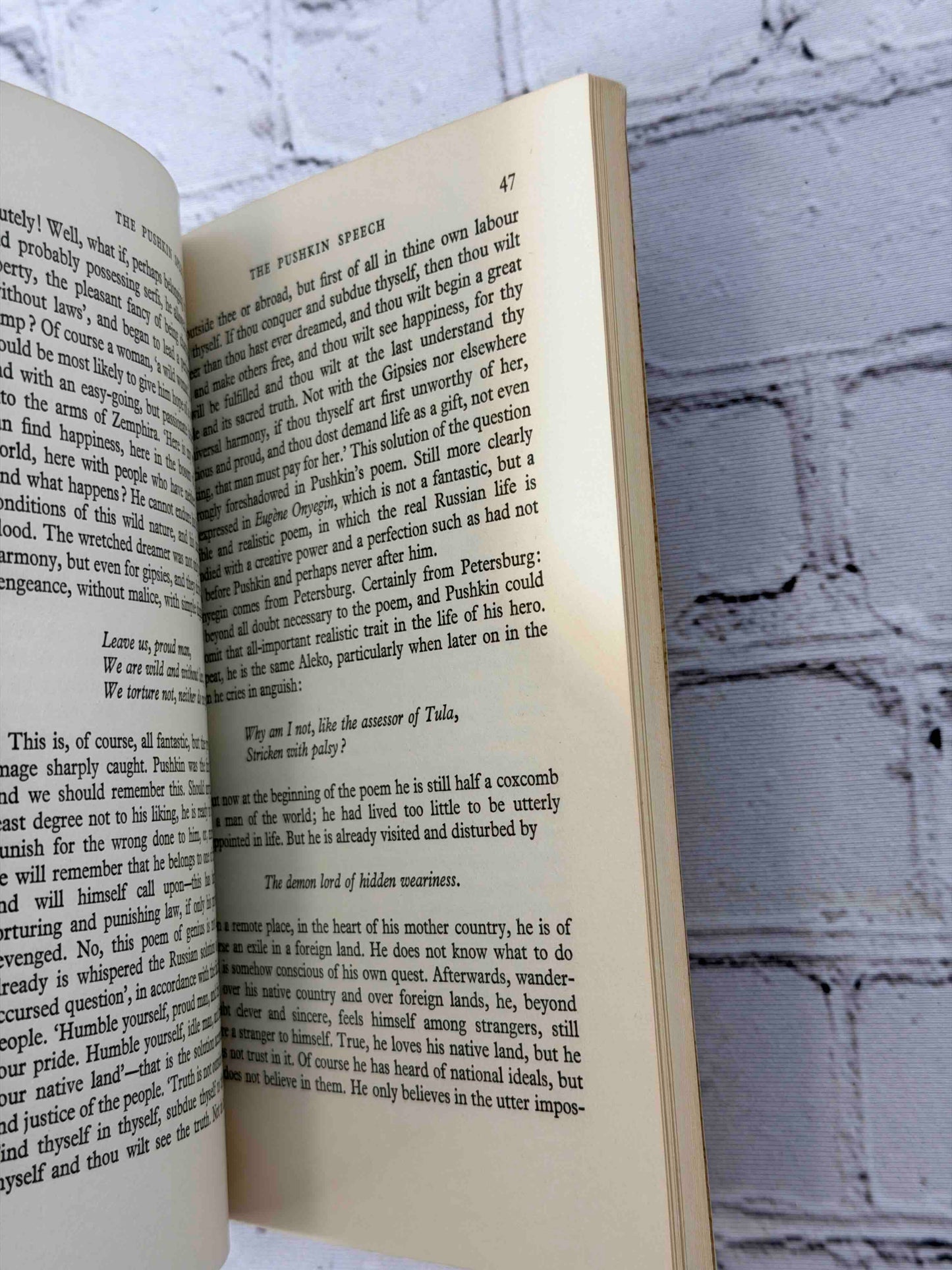 The Dream of a Queer Fellow and The Pushkin Speech
