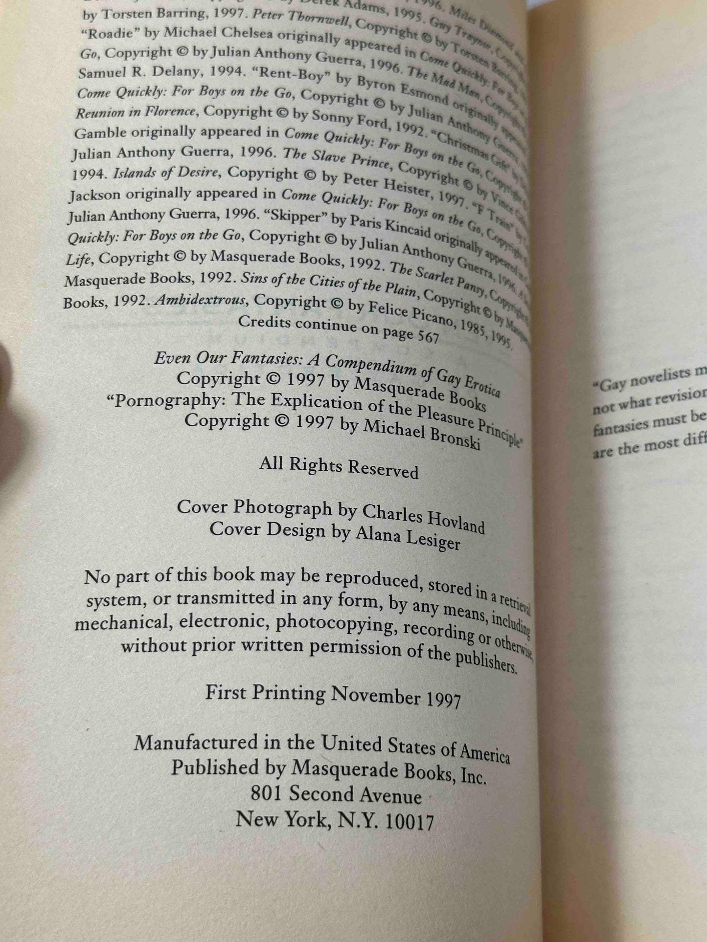 Even Our Fantasies: A Compendium of Gay Erotica