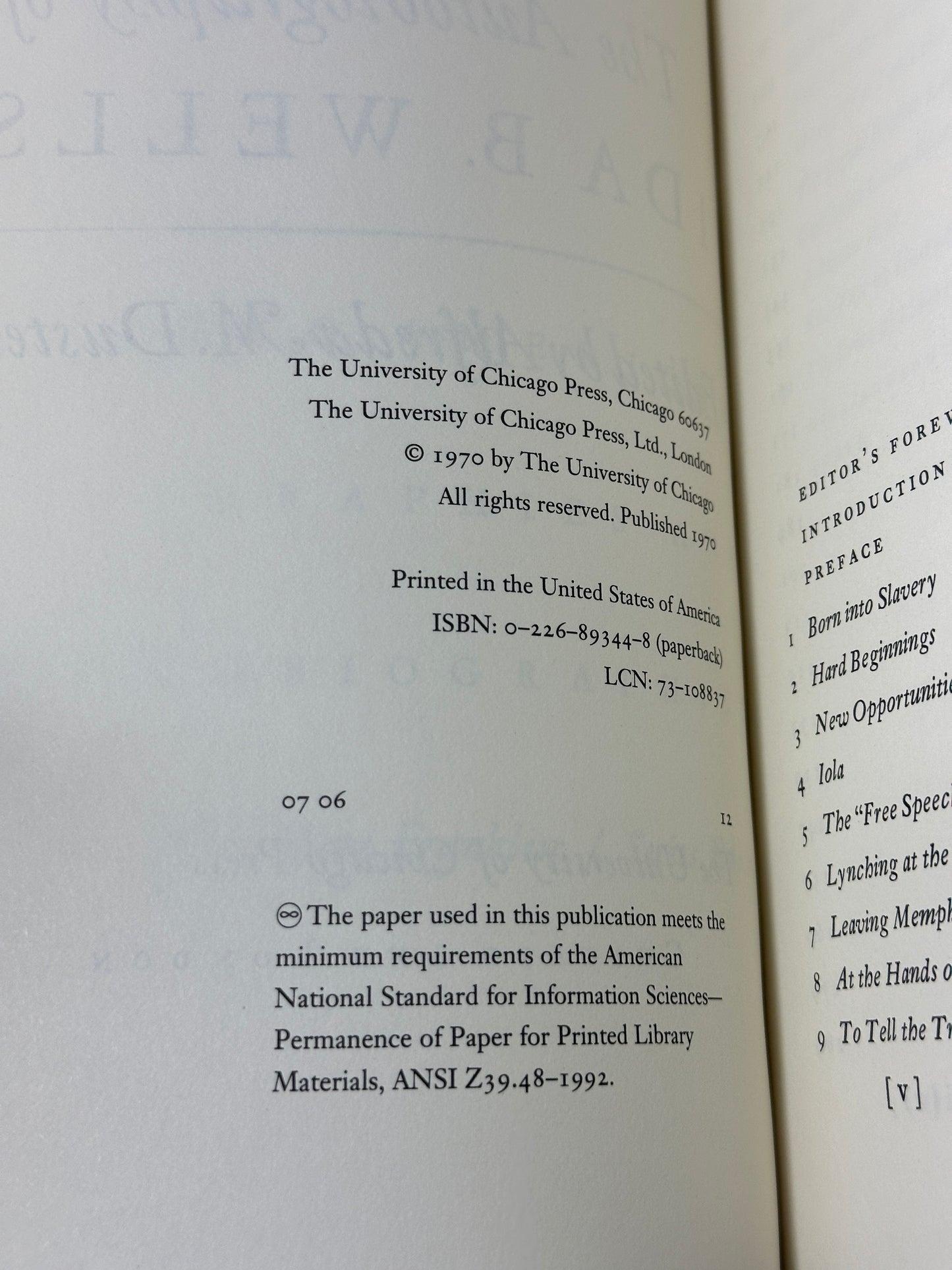 Crusade for Justice  The Autobiography of Ida B. Wells [1970]