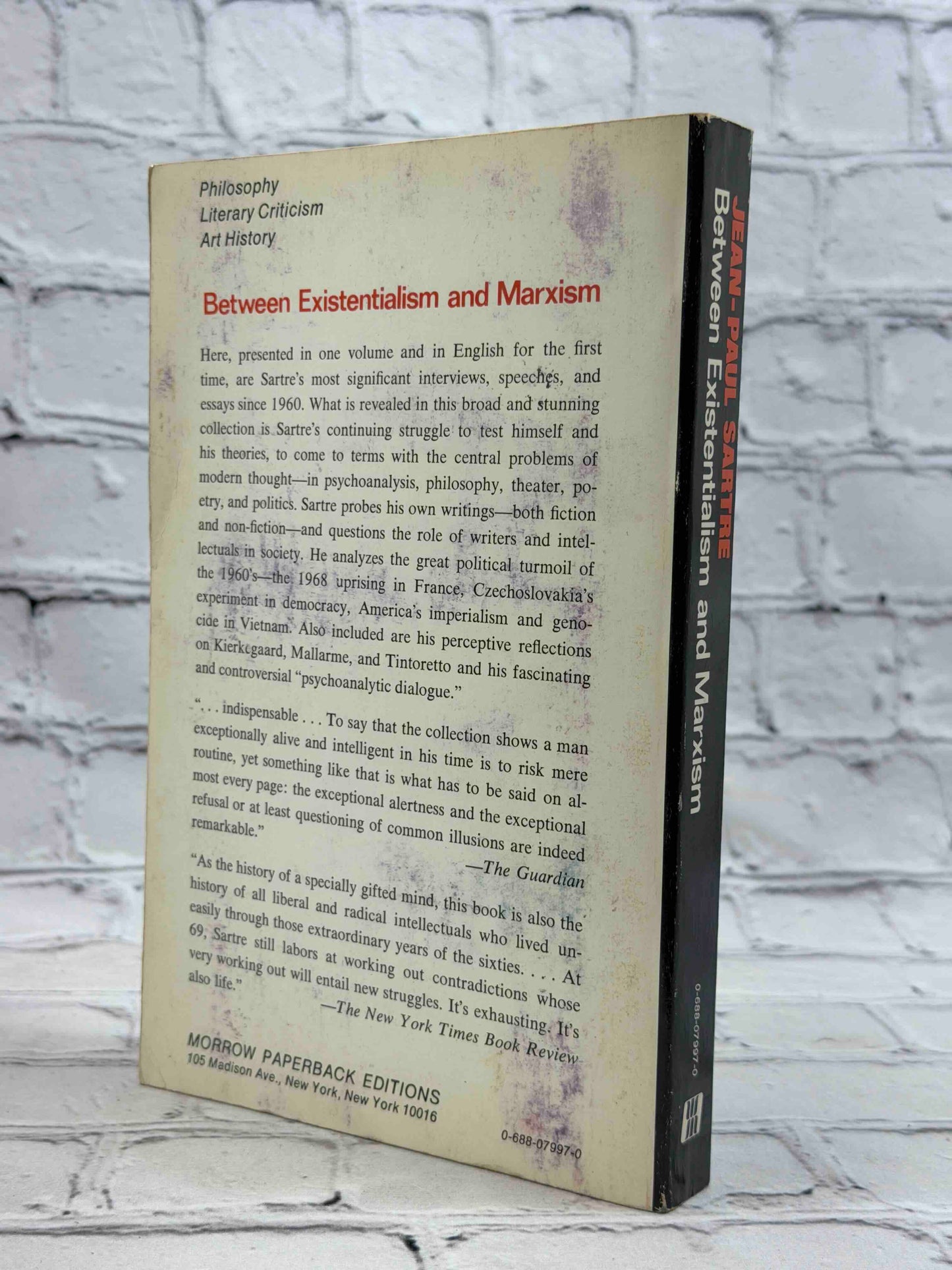 Between Existentialism and marxism