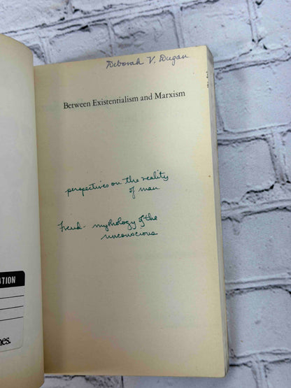 Between Existentialism and marxism