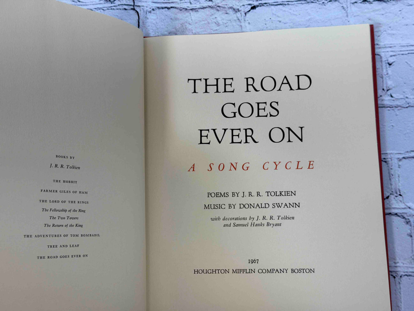 The Road Goes Ever On: A Song Cycle