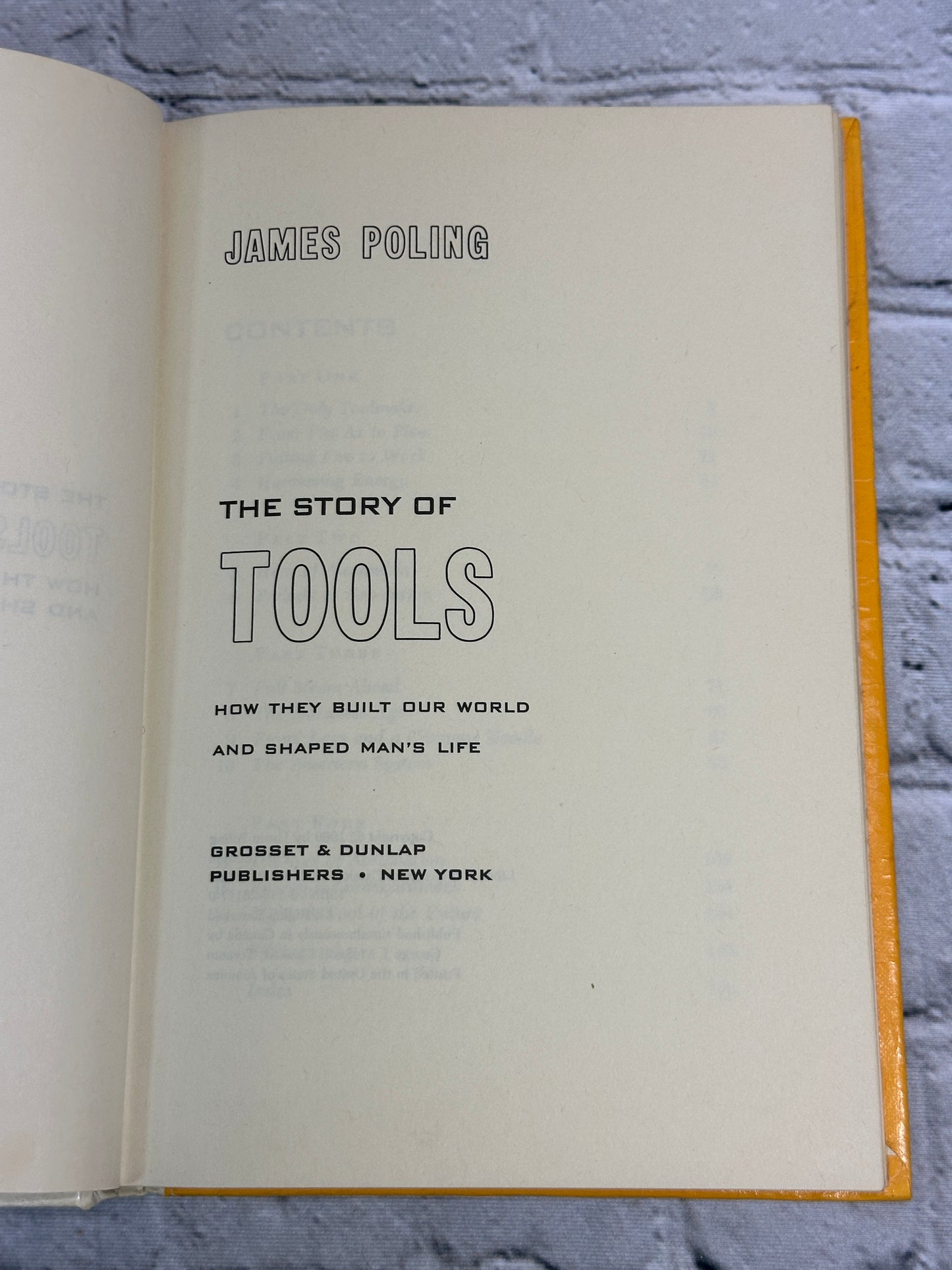 The Story of Tools by James Poling [1969 · First Edition]