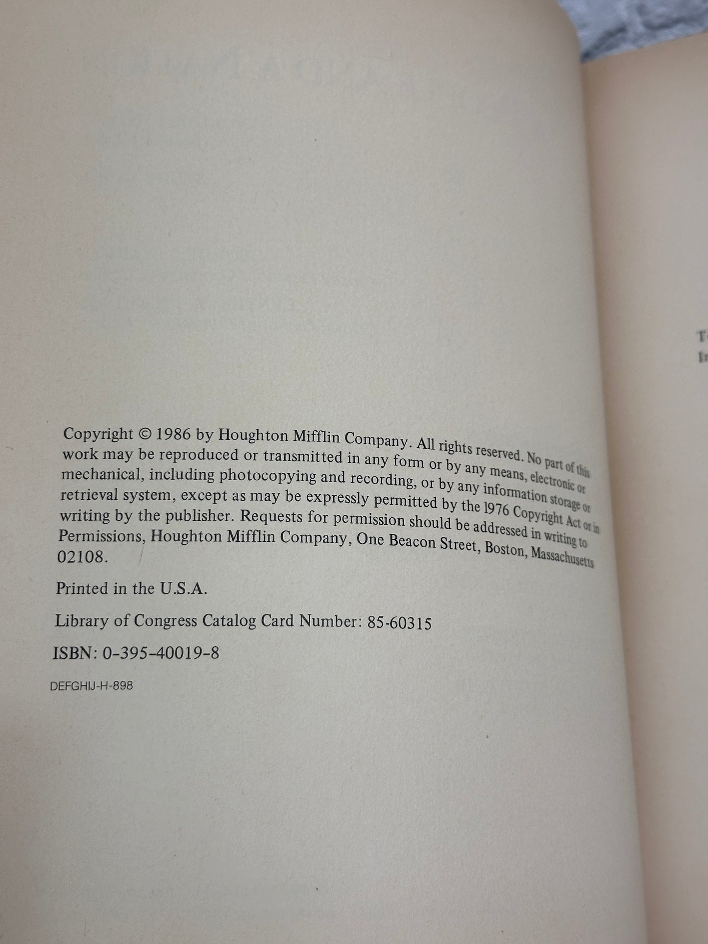 A People and a Nation A History of the United States Volume 1 to 1877 [1986]