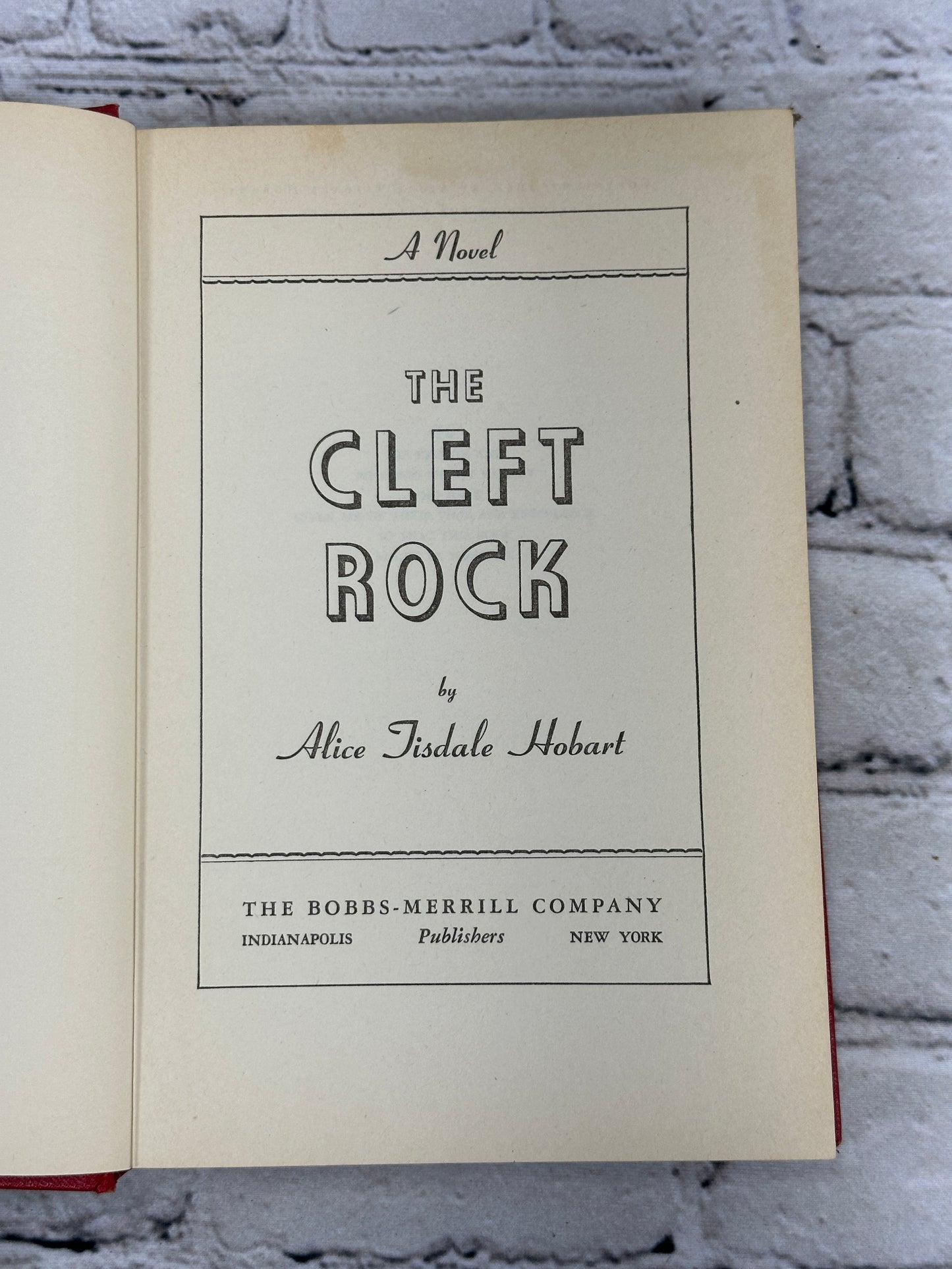 The Cleft Rock by Alice Tisdale Hobart [BCE · 1948]