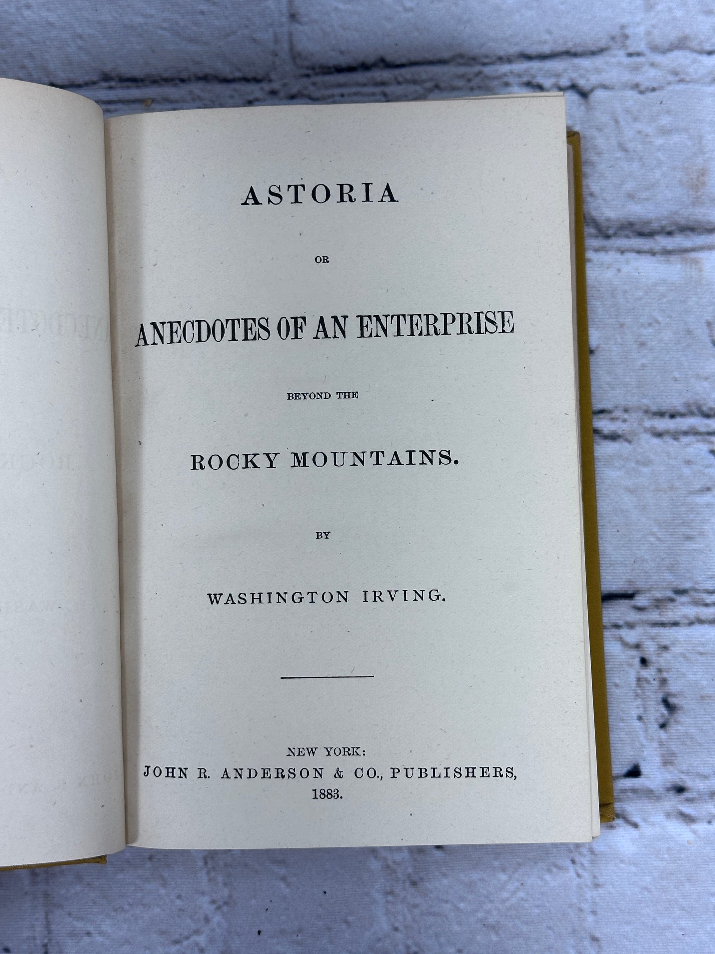 Washington Irving’s Works [Sleepy Hollow Edition · 6 Book Set · 1883]