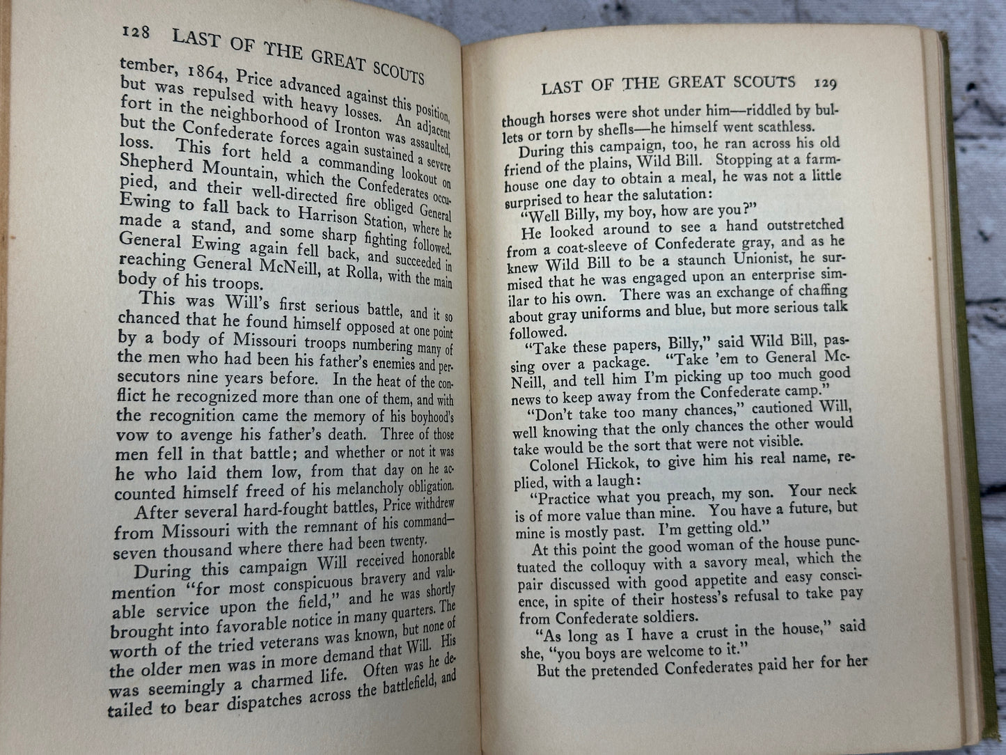 Last of the Great Scouts "Buffalo Bill" by Henry Wetmore & Zane Grey [1918]