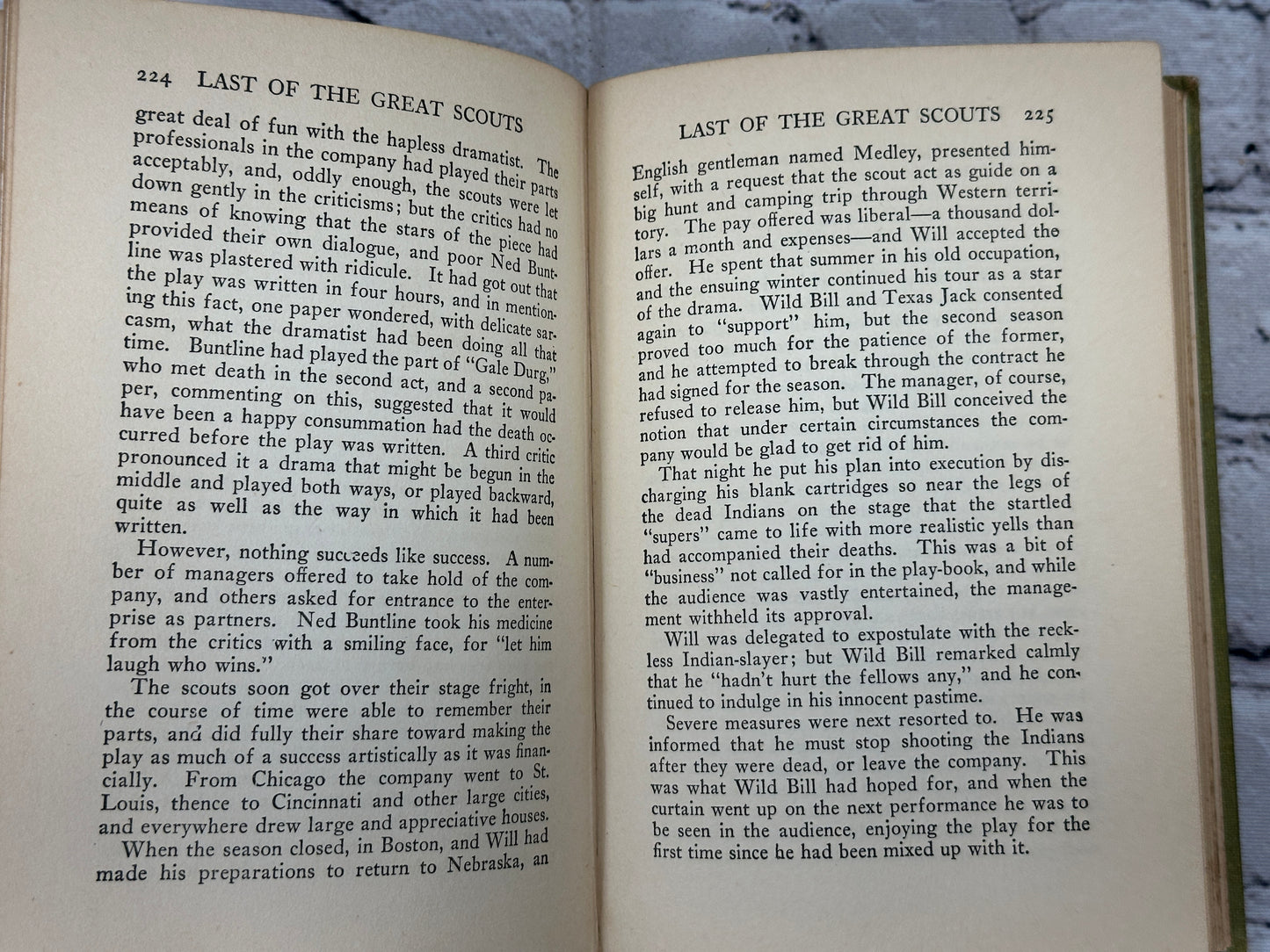 Last of the Great Scouts "Buffalo Bill" by Henry Wetmore & Zane Grey [1918]