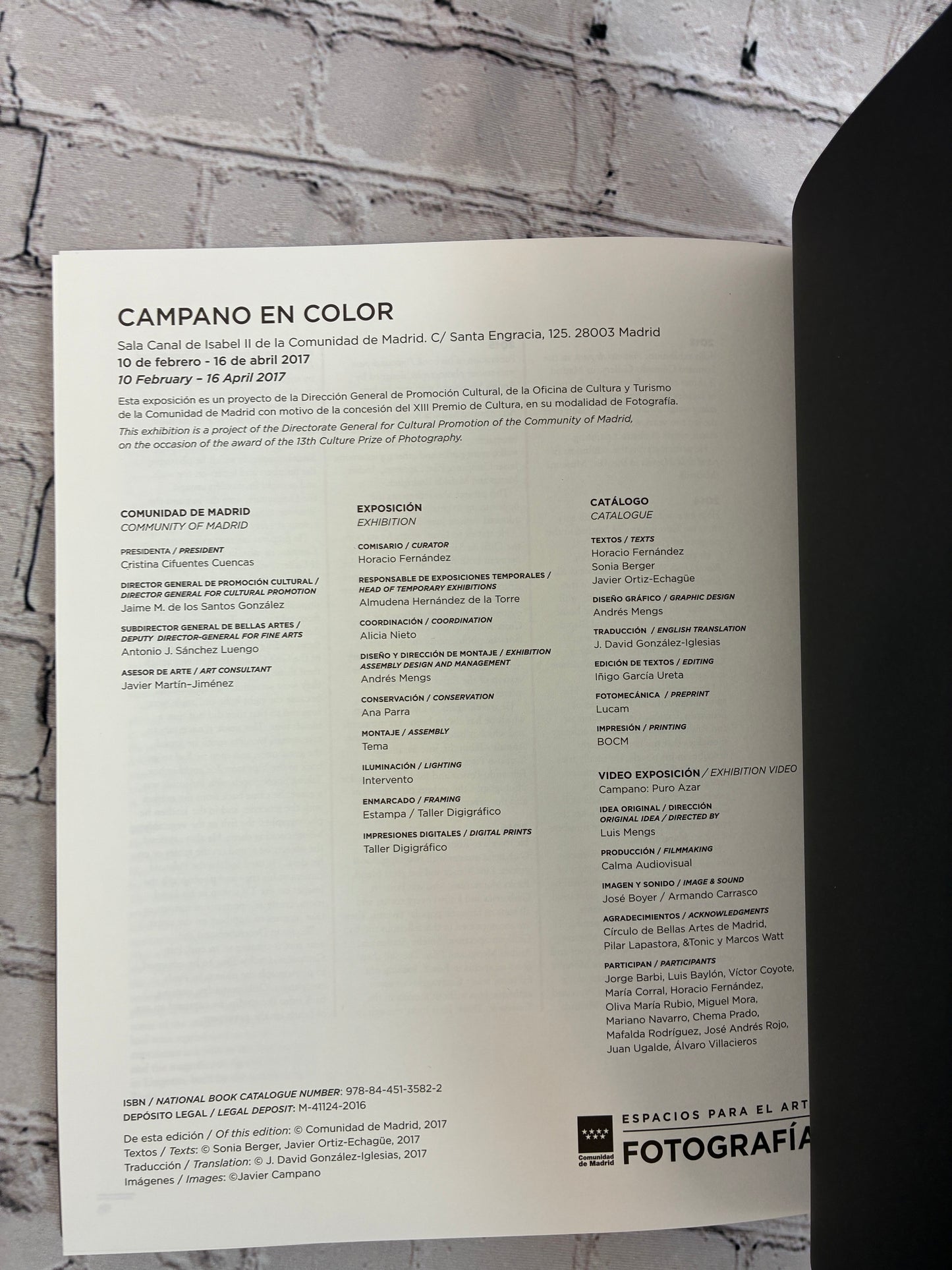 Javier Campano En Color w/ Museo Casa Natal De Cervantes Ticket Stub
