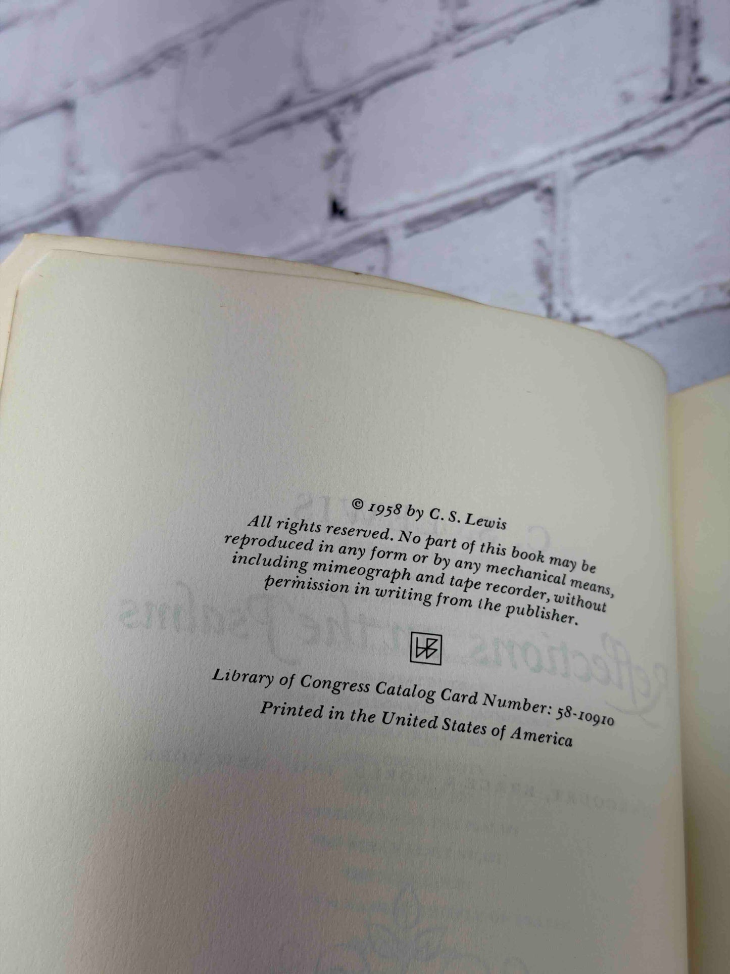 Reflections on the Psalms
