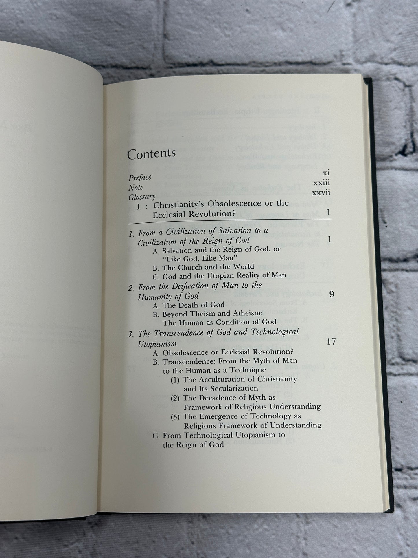 God and Utopia The Church in a Technological Civilization By Gabriel Vahanian [1977]