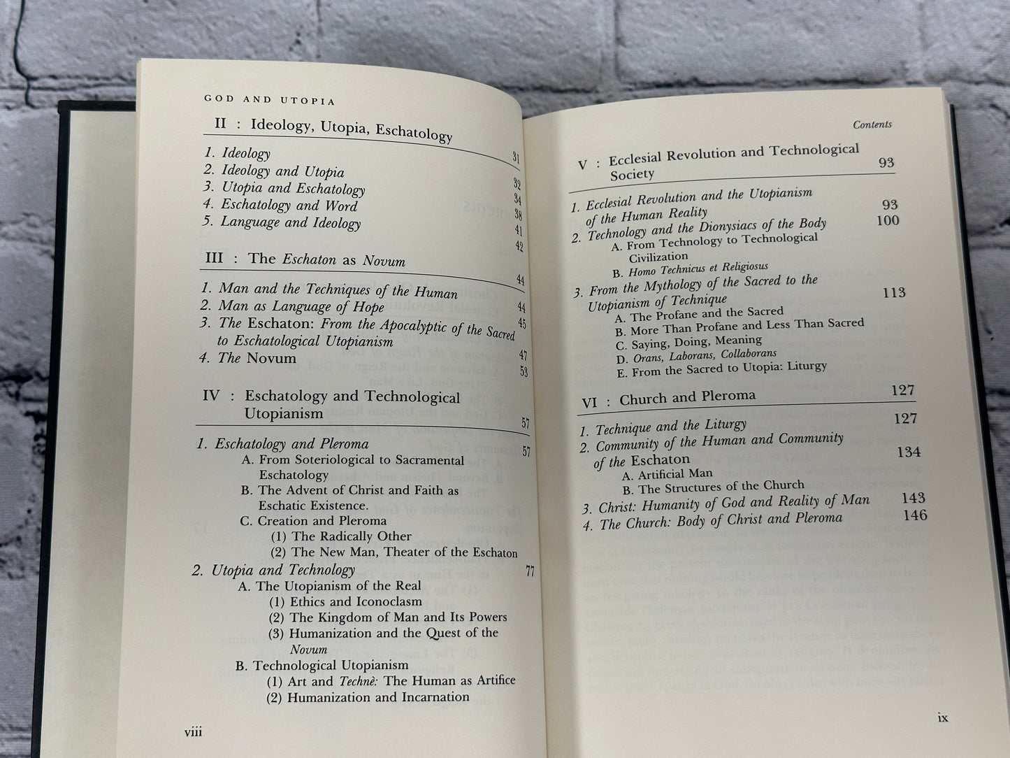 God and Utopia The Church in a Technological Civilization By Gabriel Vahanian [1977]