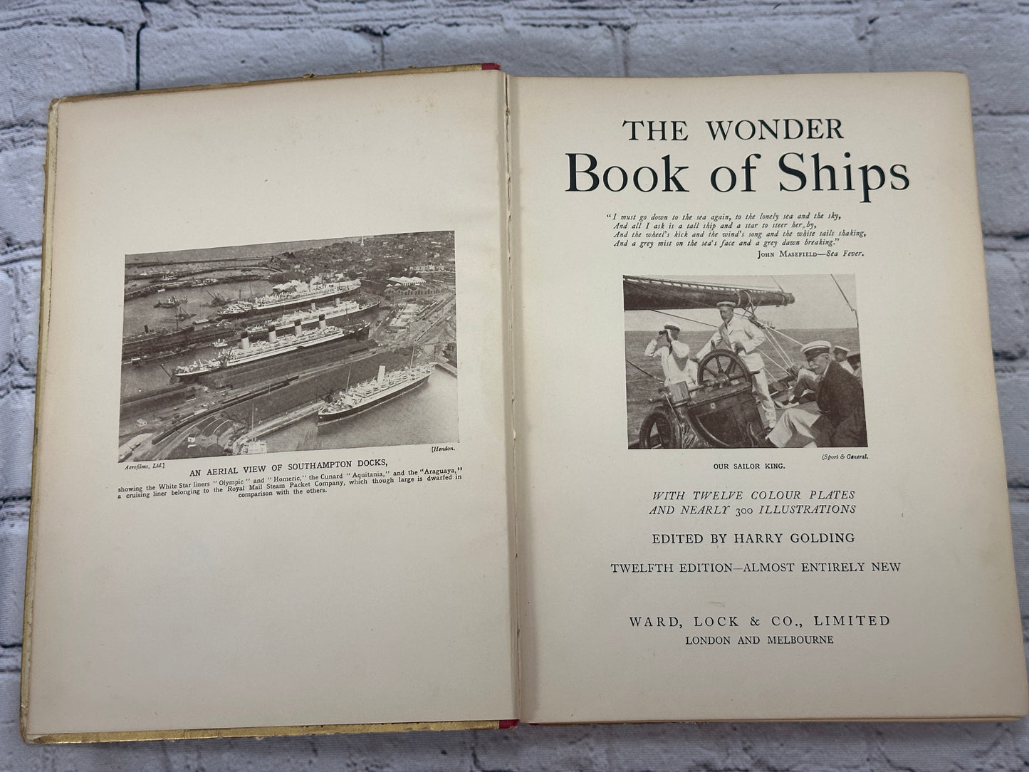 The Wonder Book of Ships Golding [12th Edition · Circa 1926]