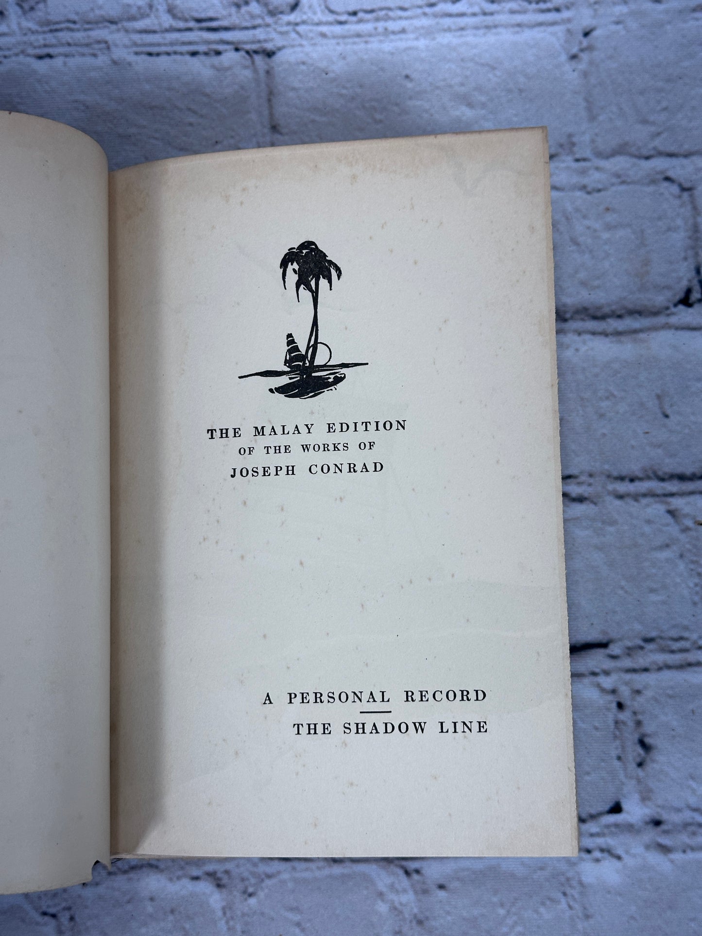 A Personal Record ··· The Shadow Line By Joseph Conrad [Malay Edition · 1931]