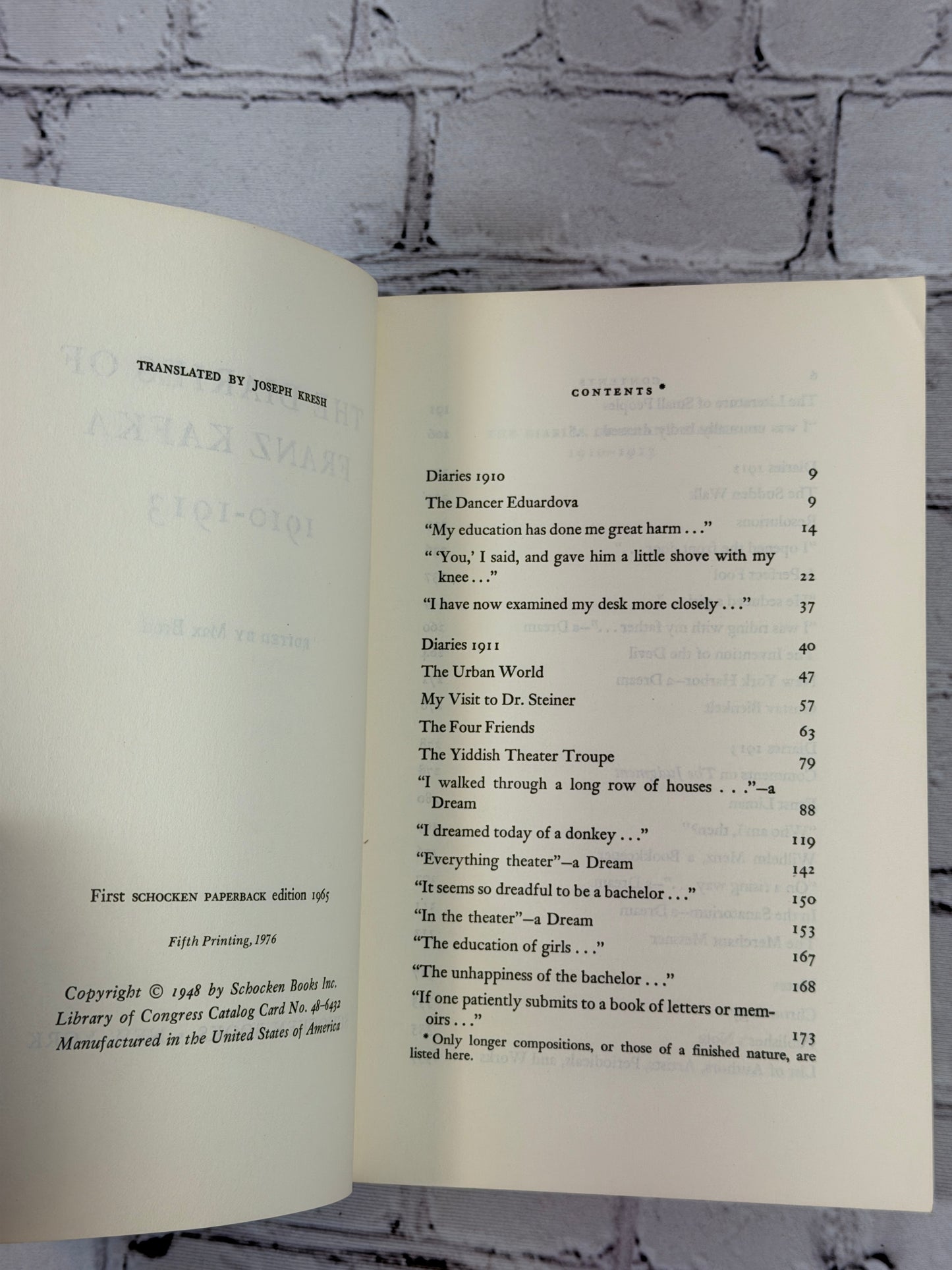 Diaries of Franz Kafka (1910-1913) & (1914 - 1923)