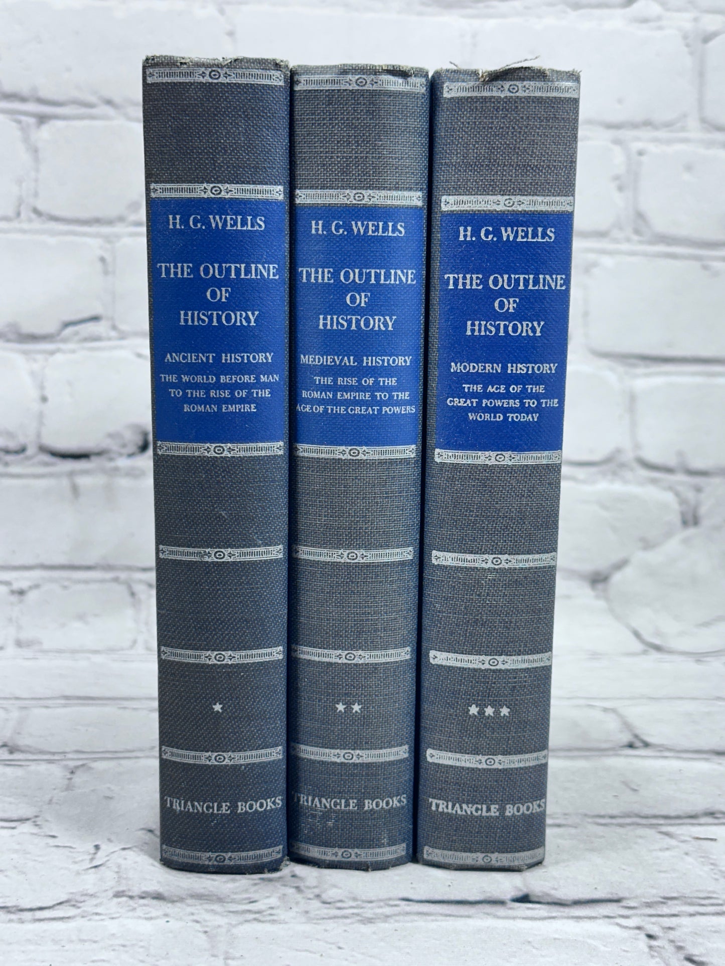 H.G. Wells Outline of History [Enlarged Revised · 3 Volume Set · 1940-1941 Ed.]